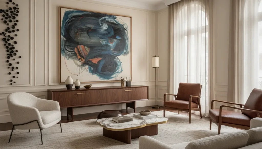 Art-led whole-home interior design in a refined New York residence