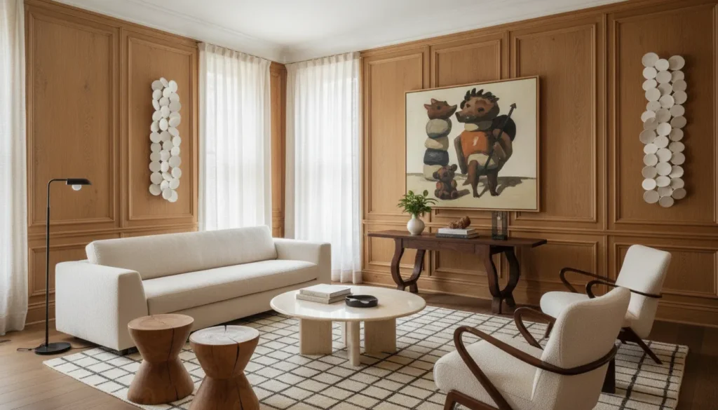 Art-led luxury interior design as an investment in a refined New York townhouse