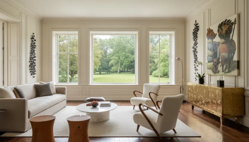 Luxury interior designer Sands Point Long Island estate interior